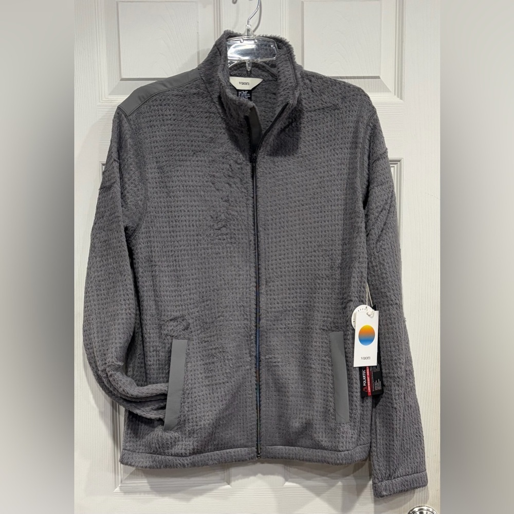 Vuori Men's Large Fairfield Full Zip Jacket Grey NWT Outdoor Packable Travel